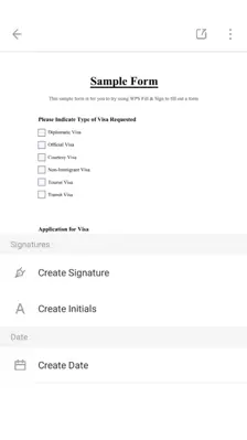 WPS Fill & Sign android App screenshot 2