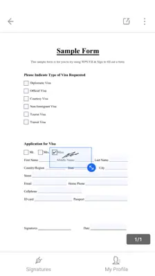 WPS Fill & Sign android App screenshot 3